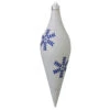 White And Blue Shatterproof Christmas Long Drop Ornament 12.5" (320mm) -Optimal Christmas Shop dcki kbx72913 1 30056.1667561522