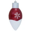 12" Candy Red And Silver Snowflakes Shatterproof Shiny C9 Light Bulb Christmas Ornament 1 12" Candy Red And Silver Snowflakes Shatterproof Shiny C9 Light Bulb Christmas Ornament -Optimal Christmas Shop dcki kbx80792 1 69434.1667561531