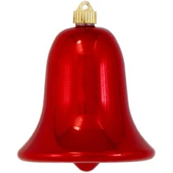 7" Sonic Red Shatterproof Shiny Christmas Bell Ornament