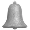 7" Silver Shatterproof Glitter Christmas Bell Ornament 1 7" Silver Shatterproof Glitter Christmas Bell Ornament -Optimal Christmas Shop dcki kbx80883 1 06731.1667561555