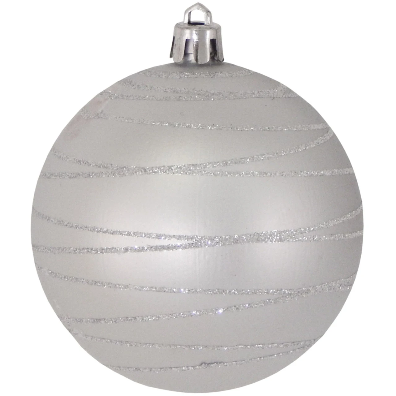4ct Dove Gray And Silver Tangles Shatterproof Matte Christmas Ball Ornaments 3.25" (80mm) 3 4ct Dove Gray And Silver Tangles Shatterproof Matte Christmas Ball Ornaments 3.25" (80mm)