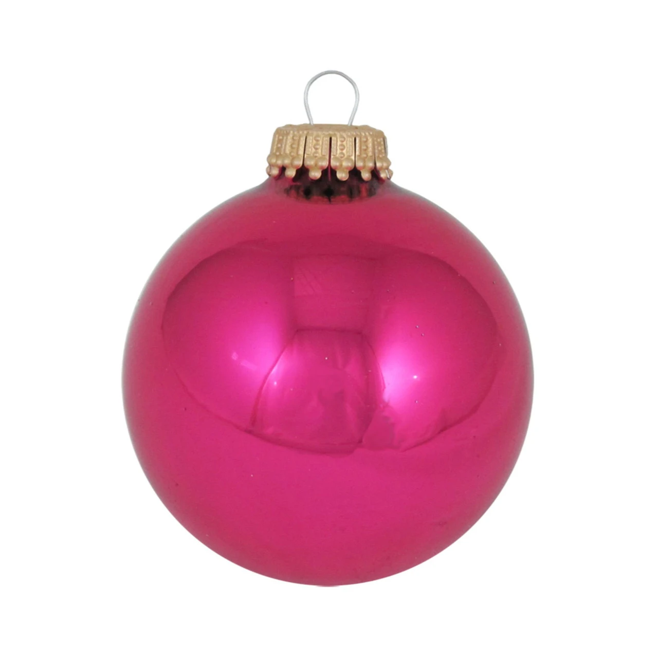 8ct Cabernet Pink Shiny Christmas Ball Ornaments 2.5" (67mm) 4 8ct Cabernet Pink Shiny Christmas Ball Ornaments 2.5" (67mm) - Image 2