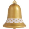 7" Candy Gold And White Shatterproof Christmas Bell Ornament -Optimal Christmas Shop dcki kbx90241 71589.1667601928