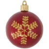4ct Candy Red And Gold Leafy Flakes Shatterproof Shiny Christmas Ball Ornaments 3.25" (80mm) -Optimal Christmas Shop dcki kbx90259 4 1 14433.1667561586