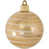 4ct Gold And White Tangles Shatterproof Shiny Christmas Ball Ornaments 3.25" (80mm) -Optimal Christmas Shop dcki kbx90266 4 1 39094.1667561591