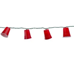 10 Count Red Party Cup Summer Novelty String Lights, 6 Ft Green Wire 8 10 Count Red Party Cup Summer Novelty String Lights, 6 Ft Green Wire -Optimal Christmas Shop denniseast 11087 1 55169.1667511513
