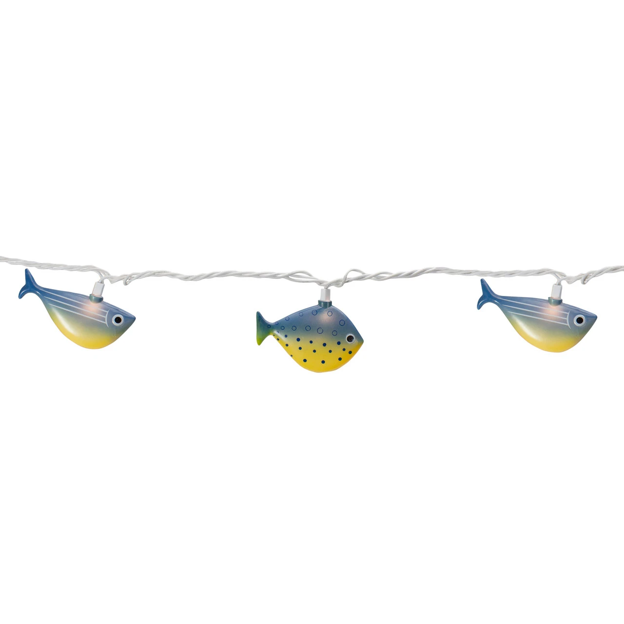 10 Blue And Yellow Fish Mini Summer Patio String Lights – 8.5 Ft Green Wire 6 10 Blue And Yellow Fish Mini Summer Patio String Lights – 8.5 Ft Green Wire - Image 4