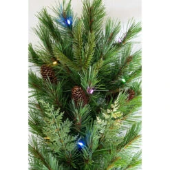 Pre-Lit Mountain Cypress Artificial Christmas Wreath, 30-Inch, LED Lights -Optimal Christmas Shop dghh20mcw302005 35187.1682962170