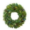 Pre-Lit Mountain Cypress Artificial Christmas Wreath, 30-Inch, LED Lights -Optimal Christmas Shop dghh20mcw30 1 17167.1682962168