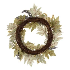 Gourds And Berries Autumn Harvest Wreath, 22-Inch, Unlit 12 Gourds And Berries Autumn Harvest Wreath, 22-Inch, Unlit -Optimal Christmas Shop dglit 2005500027 5 67920.1667603075