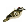 4" Black And White Downy Woodpecker Hand Blown Glass Hanging Figurine Ornament -Optimal Christmas Shop dgold cobanec345 42614.1667639564