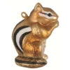 3.5” Gold And White Chipmunk Hand Blown Glass Hanging Figurine Ornament -Optimal Christmas Shop dgold cobanec416 38991.1667637433