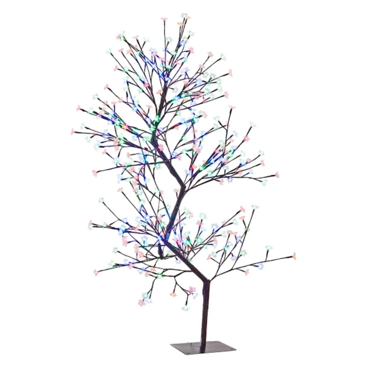 63" White And Red Dual Control Double Cherry Blossom Tree With 336 LED Lights 3 63" White And Red Dual Control Double Cherry Blossom Tree With 336 LED Lights