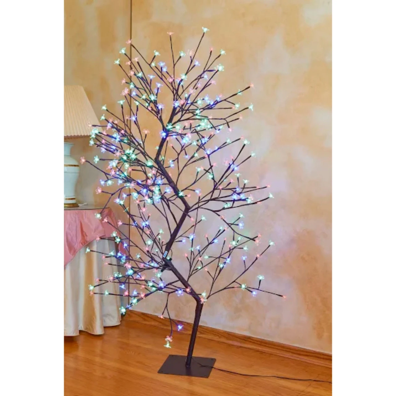 63" White And Red Dual Control Double Cherry Blossom Tree With 336 LED Lights 6 63" White And Red Dual Control Double Cherry Blossom Tree With 336 LED Lights - Image 4