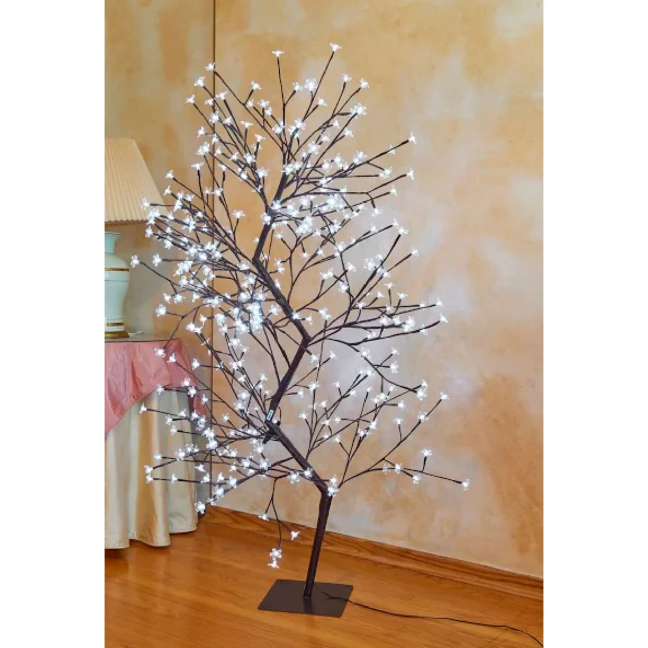 63" White And Red Dual Control Double Cherry Blossom Tree With 336 LED Lights 7 63" White And Red Dual Control Double Cherry Blossom Tree With 336 LED Lights - Image 5