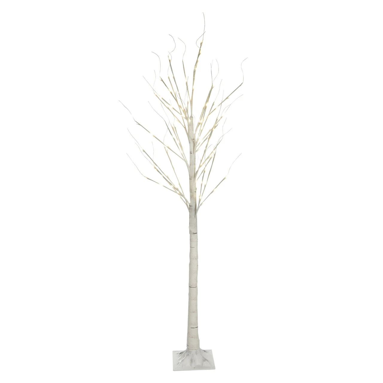 6.75' Pre-Lit Pencil Birch Artificial Christmas Tree - Warm White LED Lights 3 6.75' Pre-Lit Pencil Birch Artificial Christmas Tree - Warm White LED Lights