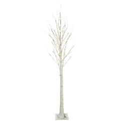 6.75' Pre-Lit Pencil Birch Artificial Christmas Tree - Warm White LED Lights 8 6.75' Pre-Lit Pencil Birch Artificial Christmas Tree - Warm White LED Lights -Optimal Christmas Shop dhine 37431 120 3 80897.1667678770