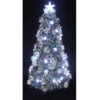 72" White And Red Fiber Optic Snow Artificial Christmas Tree With Cones And Berries -Optimal Christmas Shop dhine 37495 g6 1 22366.1667576834