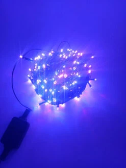 65.25' Multi-Function Timed Pattern String Lights - 200 RGB LED With Remote -Optimal Christmas Shop dhine 37511 200 4 05363.1667513634