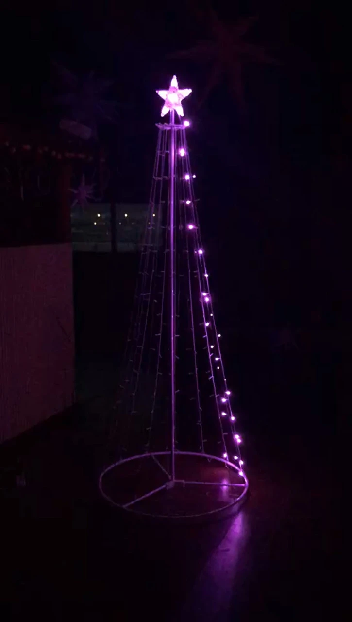 6.75' Multi-Function Timed LED Tree - 252 RGB LED With Remote 5 6.75' Multi-Function Timed LED Tree - 252 RGB LED With Remote - Image 3
