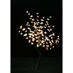 47.25" White And Black Outdoor Cherry Blossom Tree With Floral Lights -Optimal Christmas Shop dhine 39049 ww 3 15645.1667621680