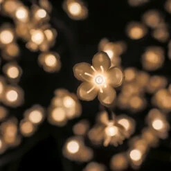 47.25" White And Black Outdoor Cherry Blossom Tree With Floral Lights -Optimal Christmas Shop dhine 39049 ww 4 46685.1667621680