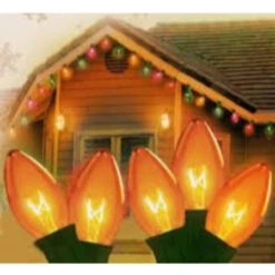 25ct Red Transparent C9 Christmas Light Set - 24ft Green Wire -Optimal Christmas Shop dhof200951 03 03 06672.1667491136