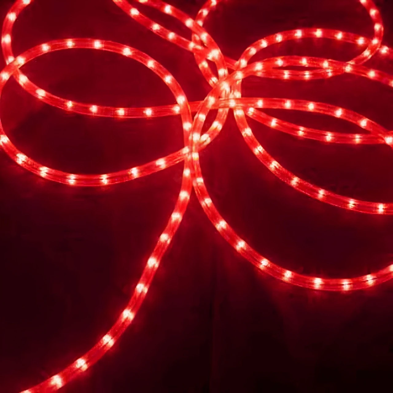 100ct Red Commercial Grade Christmas Rope Light Set 3 100ct Red Commercial Grade Christmas Rope Light Set