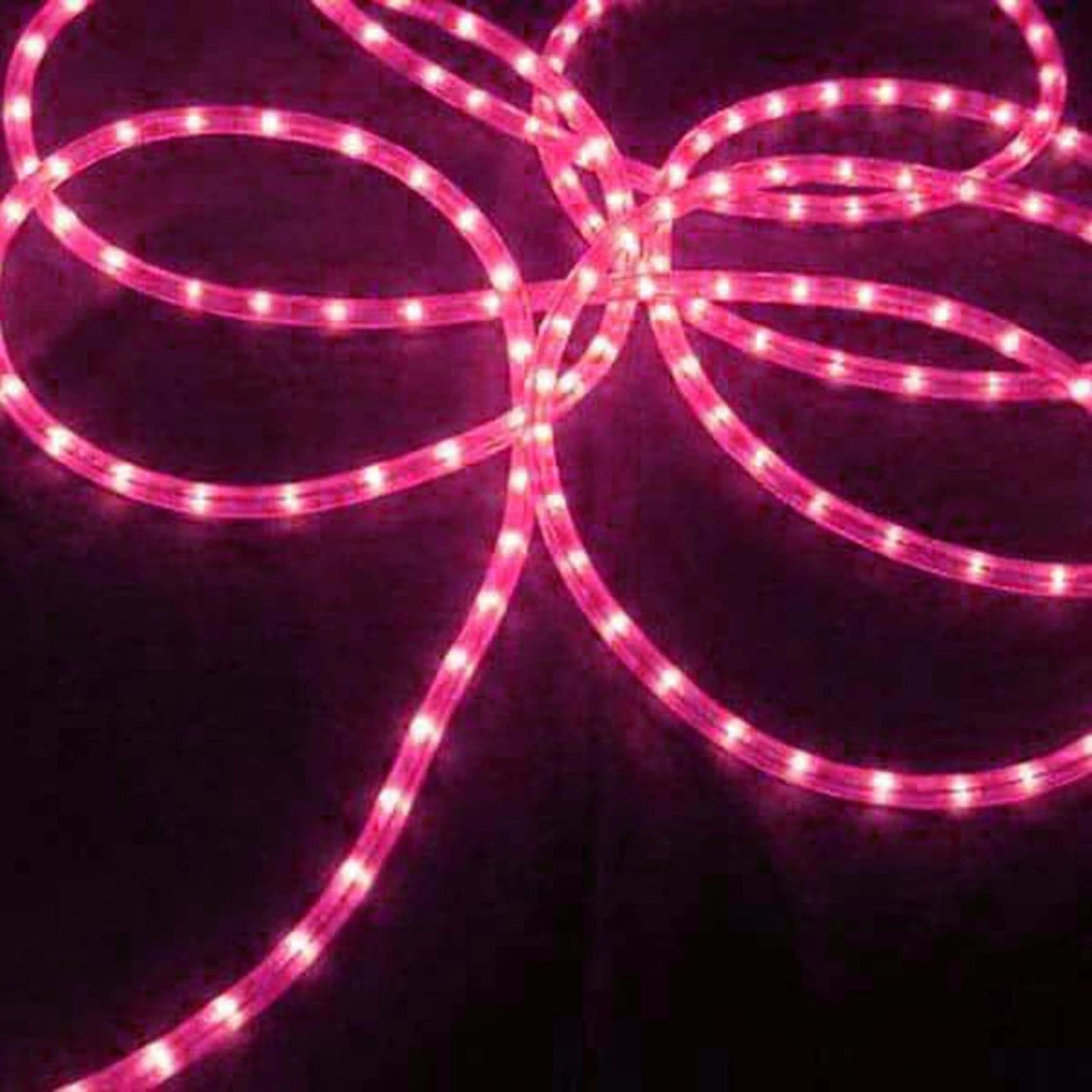 100ct Pink Commercial Length Christmas Rope Light Set 3 100ct Pink Commercial Length Christmas Rope Light Set