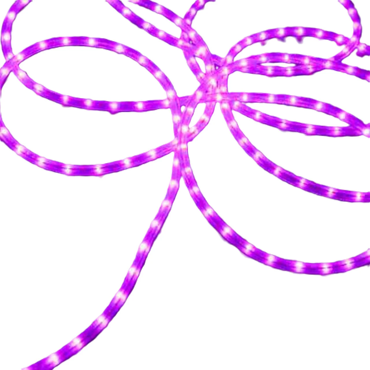 100-Count Purple Commercial Grade Christmas Rope Light Set, 100ft White Wire 3 100-Count Purple Commercial Grade Christmas Rope Light Set, 100ft White Wire