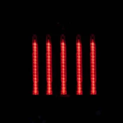 Red LED Lighted Red Dripping Icicle Tube Christmas Light - White Wire -Optimal Christmas Shop dhof 2326 23 2 58551.1667684867