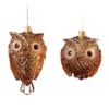 16ct Amber Diamond Cut Owl LED String Ornaments 4.5" -Optimal Christmas Shop dice 11504 1 40556.1667958601