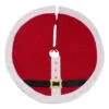 42" Red And White Santa Belt Themed Round Christmas Tree Skirt -Optimal Christmas Shop dii camz10919 1 86519.1667654320