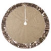 48" Brown Round Christmas Tree Skirt With Champagne Sequin Border -Optimal Christmas Shop dii camz10920 1 59084.1667656519