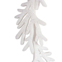 Set Of 2 White Hanging Foam Garland Leaves 51" -Optimal Christmas Shop dii camz38022 3 00224.1667490748