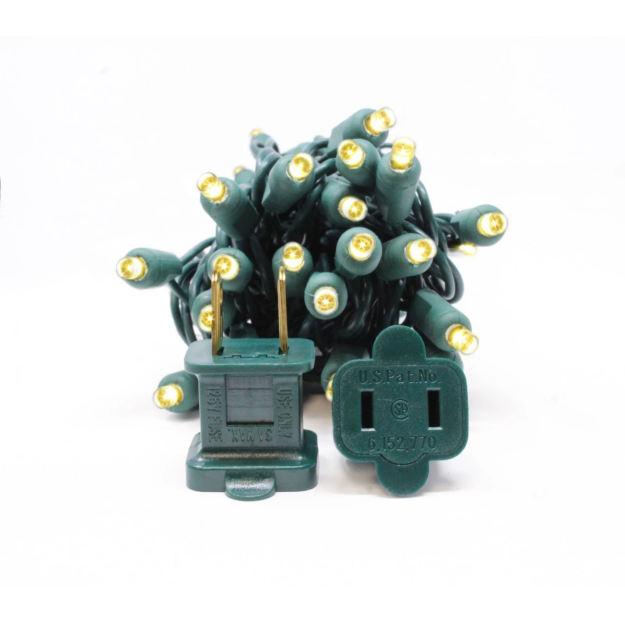 50 Multi-Color Miami LED Wide Angle Christmas String Lights - 25.17 Ft Green Wire 5 50 Multi-Color Miami LED Wide Angle Christmas String Lights - 25.17 Ft Green Wire - Image 3