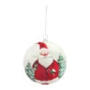 6ct Red And White Santa Christmas Disc Ornaments 5.5" (139mm) -Optimal Christmas Shop dmel 83118ds 12786.1687598452