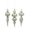 6ct Green Finial Drop Christmas Ornaments 10" -Optimal Christmas Shop dmel 83273ds 30916.1685129824