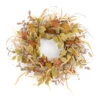 Brown And Beige Mini Pumpkin Fall Leaf Harvest Twig Wreath, 19.5-Inch -Optimal Christmas Shop dmel 83686ds 62596.1684536337