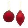 6ct Red Glass Christmas Ball And Onion Ornaments 6.25" (158mm) -Optimal Christmas Shop dmel 83721ds 63623.1685434441