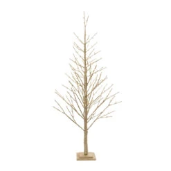 5.5' Gold Artificial LED Lighted Christmas Twig Tree