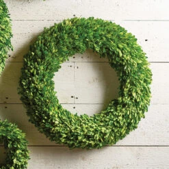 Natural Fiber Artificial Boxwood Christmas Wreath - 24-Inch, Unlit -Optimal Christmas Shop dnapa 7515pg 2 25530.1667562090