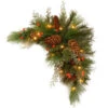30" Pre-Lit Green And Brown Artificial Pine Christmas Swag - LED Lights 2 30" Pre-Lit Green And Brown Artificial Pine Christmas Swag - LED Lights -Optimal Christmas Shop dnat20dc13 116 30cb 1 63133.1667536011