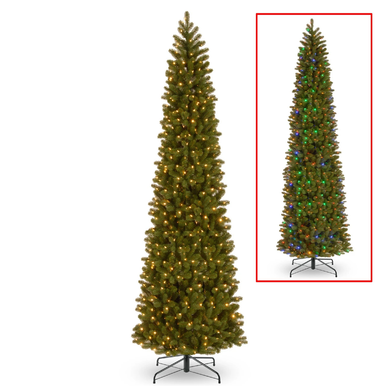 12’ Pre-Lit Downswept Douglas Slim Fir Artificial Christmas Tree – Dual Color LED Lights 3 12’ Pre-Lit Downswept Douglas Slim Fir Artificial Christmas Tree – Dual Color LED Lights