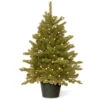 3' Pre-lit Potted Hampton Spruce Artificial Christmas Tree – Clear Lights -Optimal Christmas Shop dnat20peha3 306 30 70170.1667576114