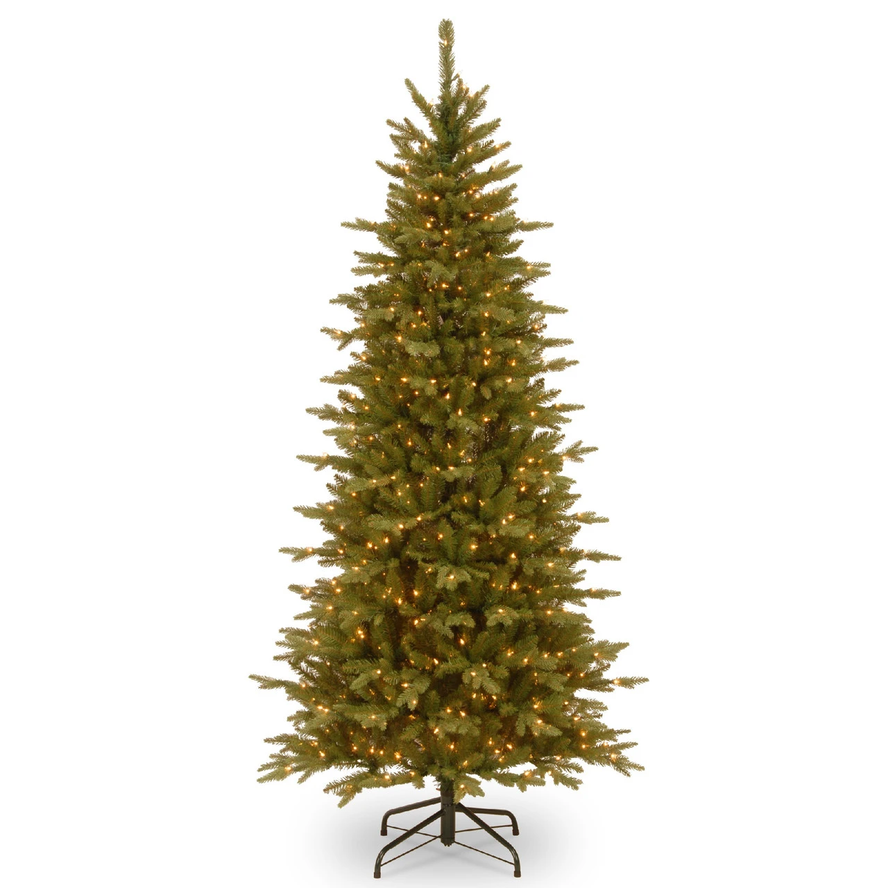 7.5’ Pre-Lit Sierra Spruce Slim Artificial Christmas Tree – Clear Lights 3 7.5’ Pre-Lit Sierra Spruce Slim Artificial Christmas Tree – Clear Lights
