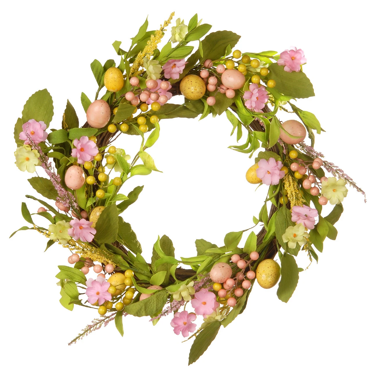 Decorated Easter Artificial Wreath - 22-Inch 3 Decorated Easter Artificial Wreath - 22-Inch