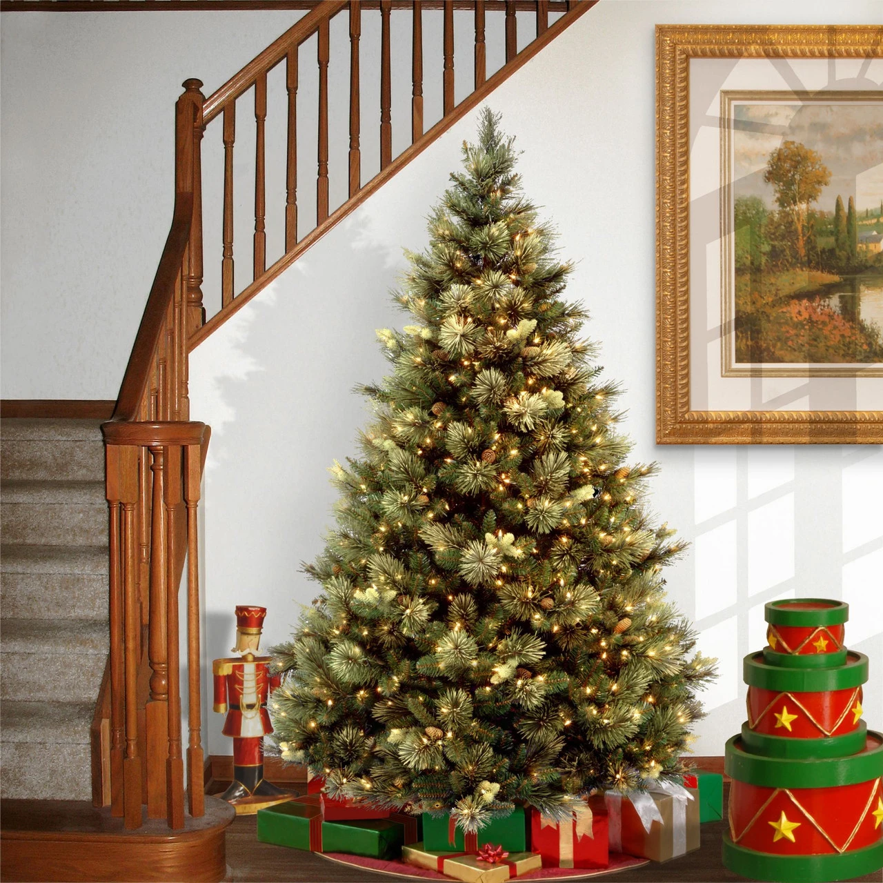 6.5 Ft. Carolina Pine Tree With Clear Lights 4 6.5 Ft. Carolina Pine Tree With Clear Lights - Image 2