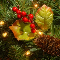 24" Classical Collection Wreath With Clear Lights -Optimal Christmas Shop dnat cc1 301 24w 1 3 62318.1667580426