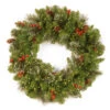 24" Pre-Lit Crestwood Spruce Battery Operated Artificial Christmas Wreath - Warm White LED Infinity Lights 2 24" Pre-Lit Crestwood Spruce Battery Operated Artificial Christmas Wreath - Warm White LED Infinity Lights -Optimal Christmas Shop dnat cw7 383y 24w b 1 01857.1667574345